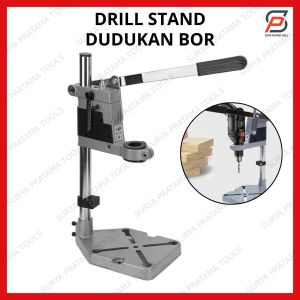 Alat Dudukan Mesin Bor Listrik 10mm 13mm Stand Bor Drill Dudukan Bor Tangan Aluminium Base