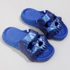 Free Shipping Large-Size Skull-Patterned Flip-Flops EVA Thick-Soled Sandals MenS Summer Outdoor Casual And Trendy Footwear