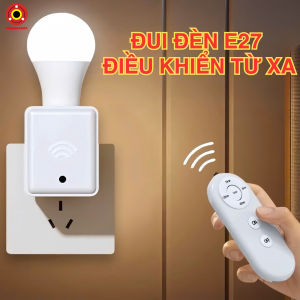 Đui Đèn E27 Thông Minh RP2 - Điều Khiển Từ Xa Hẹn Giờ Tắt Tự Động Dễ Lắp Đặt Không Cần Dây Điện