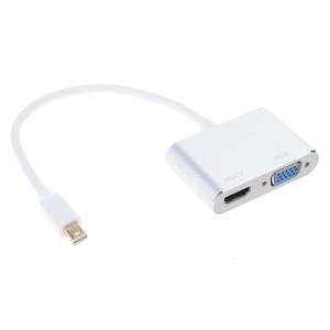 ตัวแปลงอะลูมิเนียมขนาดเล็กเป็น Hdmis VGA 4K อะแดปเตอร์ขนาดกะทัดรัดสำหรับแท็บเล็ตแล็ปท็อปเดสก์ท็อปที่แสดงผล