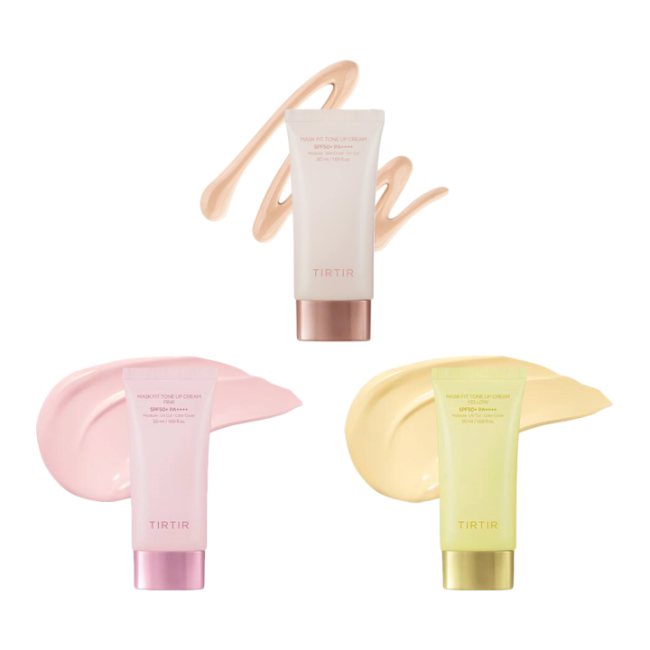 Tirtir Mask Fit Tone Up Cream - Beige / Pink / Yellow (50mL