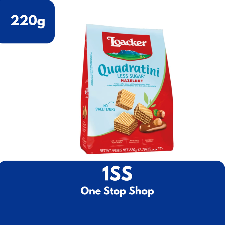 Loacker Less Sugar Hazelnut Wafer, 220g | Lazada PH