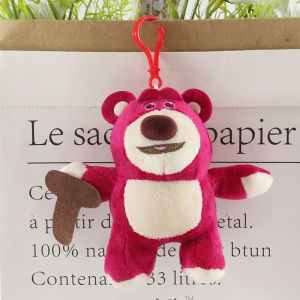 10CM Disney Movie Toy Story 3 Plush Doll Keychain Lotso Bear Stitch Soft Stuffed Toy Pendant Gift For Children