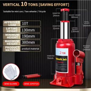 Car 2/5/10 Ton Jack For Car Heavy Duty Car Jack Horizontal Jack Hydraulic Manual Car Tools Multifunctional Hollow Jack Manual Hydraulic Detachable Steel Barrel Piston Cylinder Liner Pulley Inner Parts bottle hydraulic jack