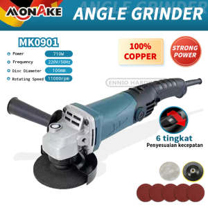MONAKE Mesin Gerinda Tangan 4 inch 100mm (COD) Angle Grinder M0553 mini Grinda