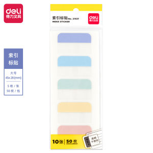 Deli Index Tab / Penanda / Pembatas Halaman Kertas Plastik 2153X