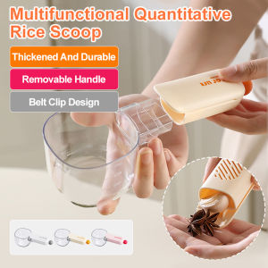 Kitchen Multifunctional Scooping Spoon Transparent Kitchen Rice Scoop Multifunctional Shovel Food Scoop Pet Food Scoop