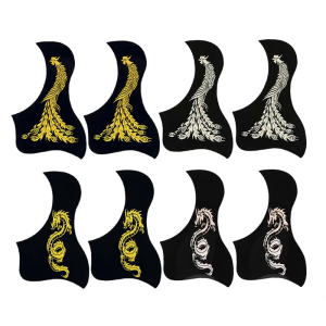 4/8pcs Dragon Bird Anti-Scratch Guard Plate Replacement Acoustic Guitar Scratch Plate PVC Guitar Stick Pickguard