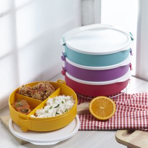 Rantang Bulat Deluxe Susun 4