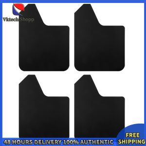 Vktech 4x Front Rear Fender Mud Flaps Splash Guards Mudguards with Rivets for Car SUV