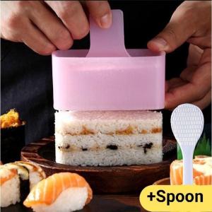 Rice Mould Musubi Molder Maker Rectangular Layer Mold Box Scoop Onigiri Meat Press Plate Mold Box