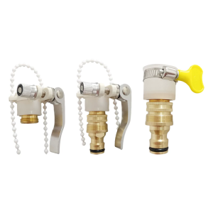 Multiple Thread Garden Hose Connectors With Sturdy Copper Construction Compatible for Faucets Washing Machines