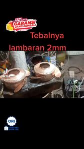 Tungku Kepala Mesin Cotton Candy Twister Tembaga bahan Wajan Tebal 2mm Bergaransi