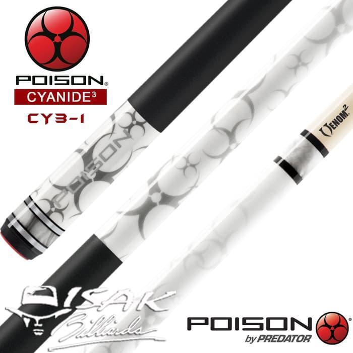 Poison Cyanide CY3-1 Cue - Billiard Stick Stik Biliar by