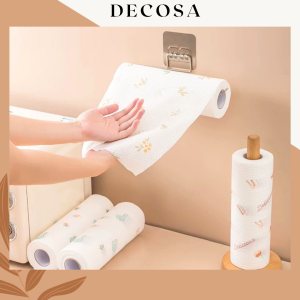 Khăn giấy đa năng siêu thấm lau bếp lau tay cuộn 50 tờ