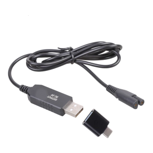 Loại C thay thế USB dây nguồn cho Cordless orals Irrigator Sạc 3V 1.2m du lịch thân thiện với Bộ sạc cáp