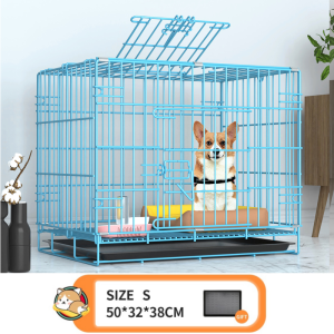🐶Dogs Cage Collapsible Cage for Dog Cage with Poop Tray Large Space Cage for Dog Shih Tzu