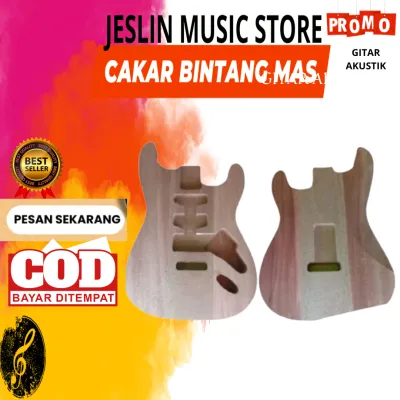 Body Gitar Elektrik Stratocaster / Body Mentahan Unfinished Gitar Elektrik Stratocaster