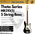 THETA-5 Series 5 String Bass Guitar (RCStromm/ Gamma  / MB205) Electric Bass Guitar Package Comes with cable bass guitar set beginner bass guitar package with 15watt Bass amplifier speaker 5 tali bass gitar. 