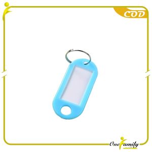 ONE-C1102 Tag Gantungan Kunci Label Nama Ganci Plastik / Keychain Ring Name Tag Key Ring / Gantungan
