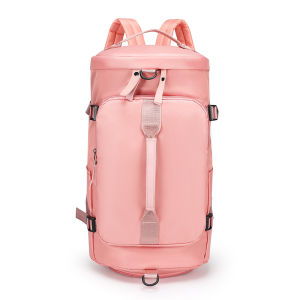 Yoga bag can be worn over the shoulder crossbody or as a backpack and can be printed on LOGO Large-capacity waterproof Oxford fabric sports bag with separate shoe compartment