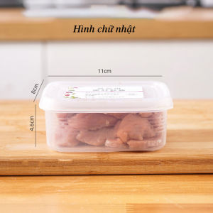 Hộp đựng thực phẩm bảo quản đồ ăn để tủ lạnh có nắp kín đựng gừng tỏi rau củ tiện lợi DN268