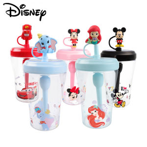 Disney น่ารักแก้วสําหรับเดินทางสําหรับสาวเด็กผู้หญิงเด็ก520 Ml Tumbler พร้อมฝาปิดและฟาง