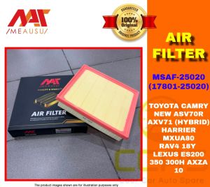 MEAUSU AIR FILTER CAMRY ASV70R AXV71 (HYBRID) HARRIER MXUA80 RAV4 LEXUS ES200 350 300H AXZA10 (MSAF-25020 17801-25020)
