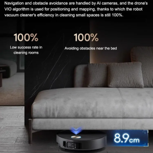 Laser Radar Robotic Vacuum Cleaner for All Year Mini High-Efficiency Cleaning for Small Apartments Durable Battery Life Perfect for Family Users