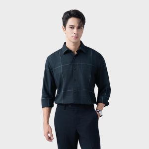 Áo Sơ Mi Nam dài tay cao cấp Aristino chất vải sợi tre thoáng mát thiết kế basic - ALS1720S2