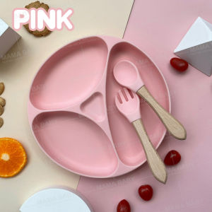 จานซิลิโคน จานซิลิโคนสำหรับเด็ก อุปกรณ์กินข้าวทารก จานดูดซิลิโคน จานดูดซิลิโคน จานซิลิโคนดูดโต๊ะ จานแบ่งช่องซิลิโคนก้นดูด