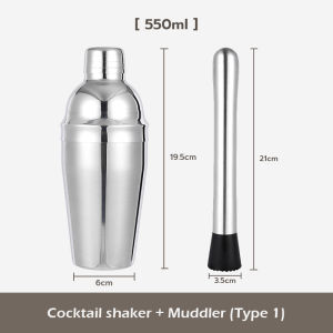 SUBURB 350/550/750ML Stainless Steel Boston Shaker Mixer Martini Boston Shaker For Bartender Drink Party Bar Tools