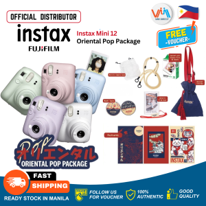 Fujifilm Instax Mini 12 Instant Film Camera Instant Camera with Lanyard  for Instax mini film Instant camera mini -Instant camera films VMI Direct