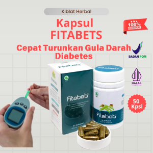 Fitabets Original Naturafit 50 Kapsul Obat Herbal Kencing Manis Gula Darah Tingi Akibat Komplikasi Diabetes (BPOM)