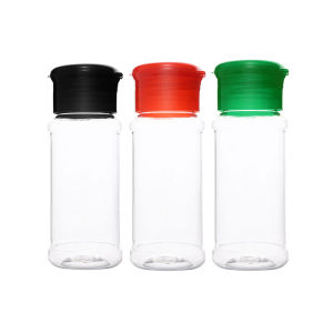 1/3Pcs 100ml Portable Clear Plastic Seasoning Jar Salt Pepper Transparent Shaker Barbecue Condiment Powder Sealed Bottle