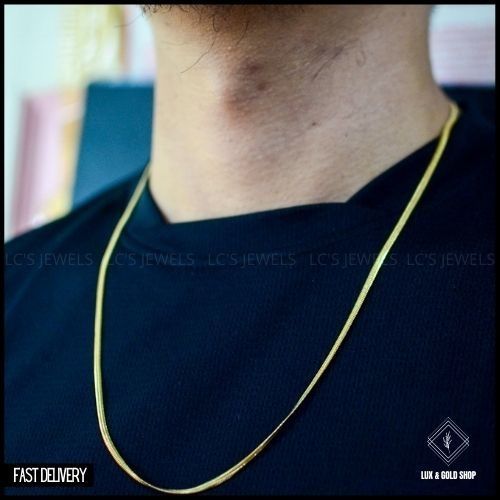 uk* Stainless Steel Thick 5mm 22 Inch Mens Gold Curb Chain Necklace Man  Gift for sale online | eBay