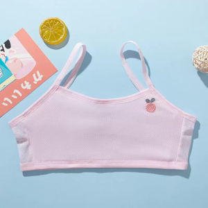 Pakaian Dalam Remaja Perempuan kanak-kanak Nipis Kain Sejuk Sport Bra Children Girl Inner Shirt Singlet发育期少女背心内衣