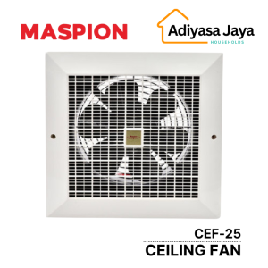 Ceiling Exhaust Fan CEF-25 (Maspion) / Kipas Dinding / Ceiling Fan / Kipas Angin Hexos Plafon