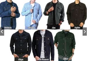 Jaket Denim Hitam Pria Stylish – Bahan Tebal Nyaman Warna Anti Luntur Jahitan Kuat Model Kekinian