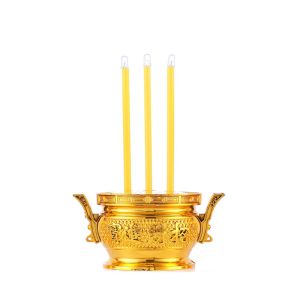 EKILLERLY 3Pcs Battery Operated Electronic Incense Burner Set Lotus Shaped Creative Electronic Lotus Lamp Ornament Easy To Use Portable LED Electric Candle Light Outdoor Night Lamp