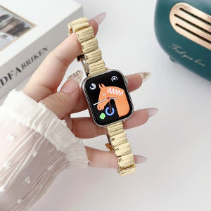 New irregular butterfly buckle metal strap for iWatch Band Ultra 49mm 44mm 40mm 45Mm 41mm 38mm series Chain Bracelet Women Bands 9 8 7 6 SE 5 4