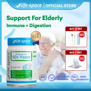 [Caring For Elderly]   Life Space Probiotic for 60+Years 60 Capsules (EXP: 04/2027)