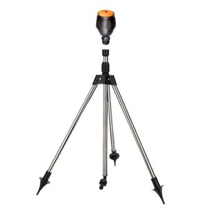 QFV5F 360 ° โรตารี่ สปริงเกอร์ขาตั้งกล้อง กล้องส่องทางไกลส่องทางไกล ปรับช่วงได้ สปริงเกอร์รดน้ำสนามหญ้า เครื่องมือรดน้ำสวน อัตโนมัติอัตโนมัติอัตโนมัติ เครื่องพ่นยาแบบหมุน พืชสวนในสวน