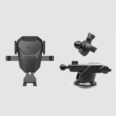 3 in 1 Car Holder Universal HP Mobil Automatic Lock Kaca Dashboard