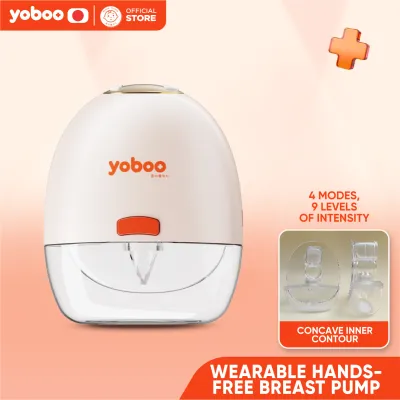 Yoboo Double Electric Breast Pump-Light | Painless Pumping | Anti-Reflux | Touchable Screen | Wearable Breast Pump