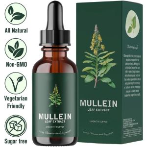 Mullein Leaf Extract Drops Powerful Lung Support Cleanse & Respiratory Drops