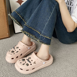 [Free Shipping] 2026 New EVA Thick-Soled ChildrenS Clogs Summer Garden Shoes Height-Increasing DIY Sandals Beach Shoes Parent-Child Slippers