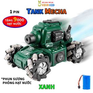 Xe Tăng Điều Khiển Từ Xa Bằng Cảm Biến Đeo Tay Và Remote 2.4Ghz Tank Mecha  Xoay 360 độ Phun Sương Siêu Ngầu - Kinakid