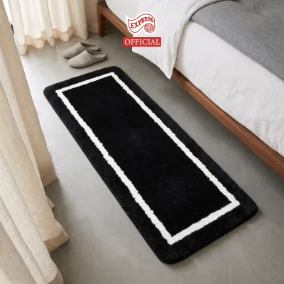 พรมเช็ดเท้ายาว STELLAR 50x120cm หนานุ่ม16-20mm มีกันลื่น ซับน้ำดี พรมขนนุ่ม ซักได้ แห้งไว