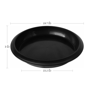 กระถางต้นไม้ อ่างบัวเลียงปลา กระถางชวนชม เบอร์ 20 นิ้ว สีดำ 10 ใบ ชิ้น ยกมัด